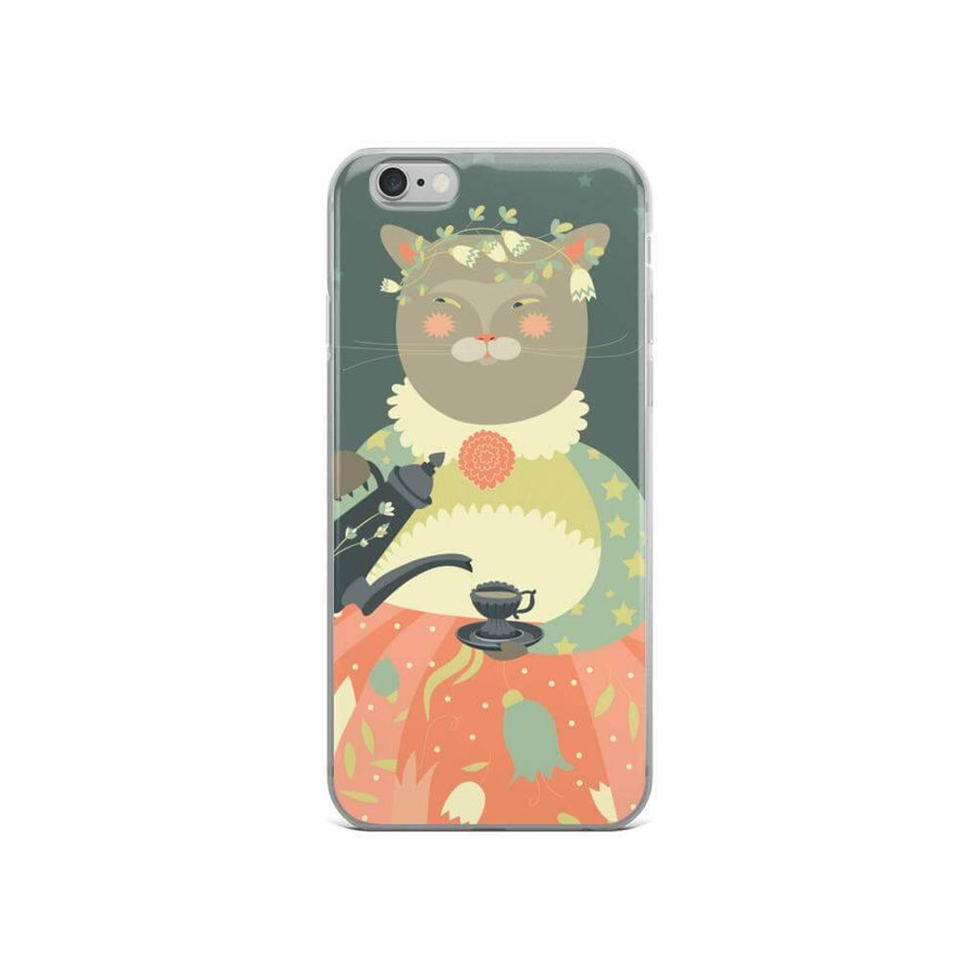 Cute Cat Lady iPhone Case - Image 2