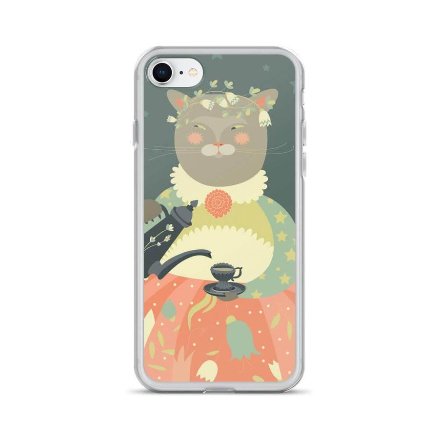 Cute Cat Lady iPhone Case - Image 5