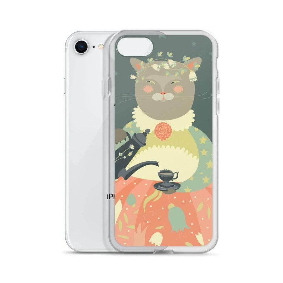 Cute Cat Lady iPhone Case - Image 6