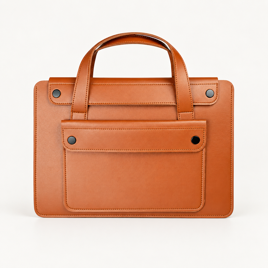 Pocketline Laptop Tote Bag variant-cognac