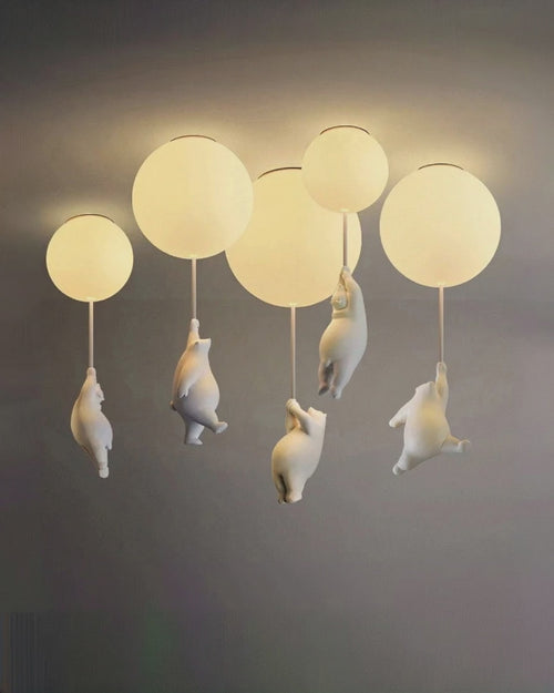 Hanging Bears Balloons Lamp - Image 0