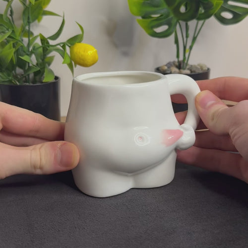 Big Belly Fat Ceramic Coffee Mug - Image 0
