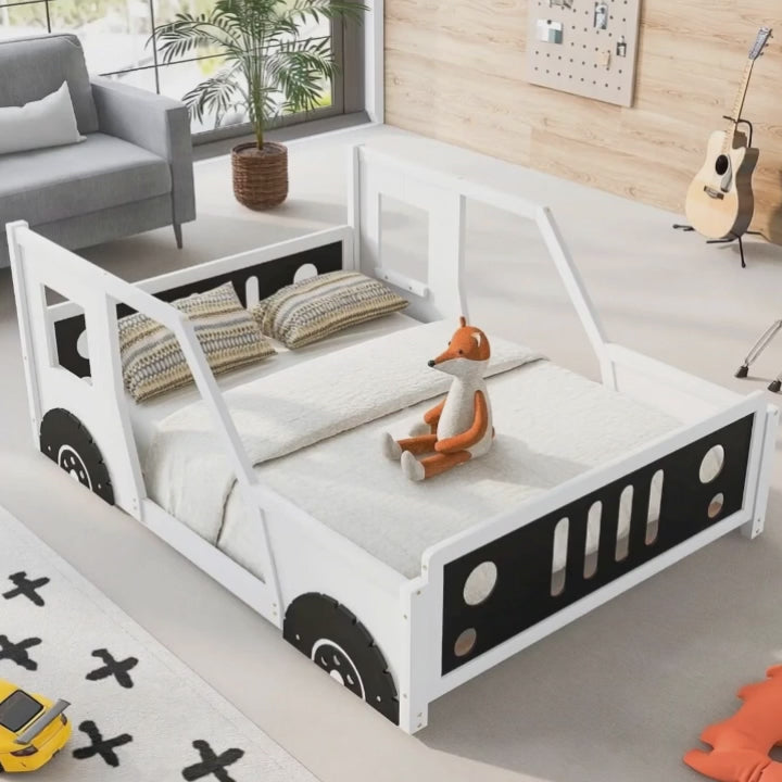 Adventure Racer Full-Size Wooden Car Bed - Image 0