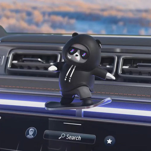 Skate Lover Bear Car Decor - Image 0
