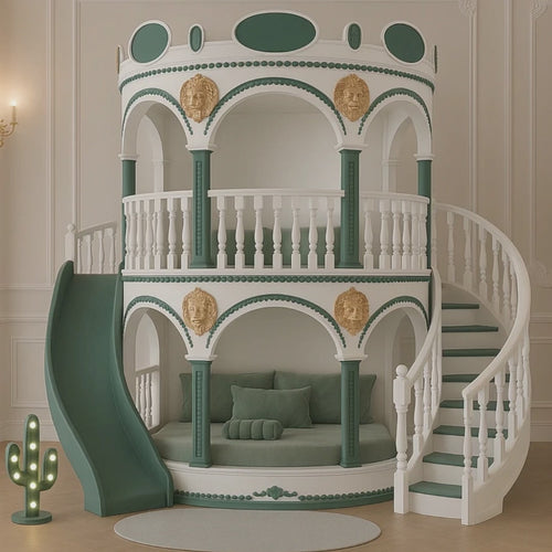 Dream Castle Majestic Slide Kids Bunk Bed - Image 0
