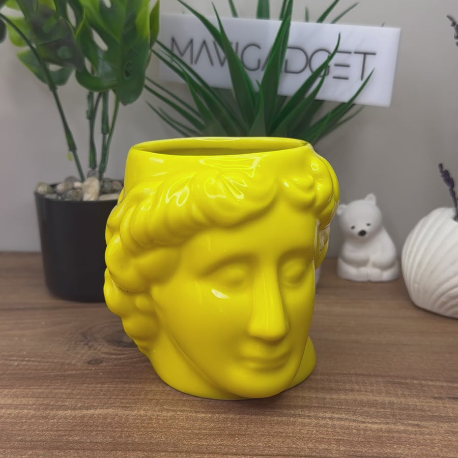 Ceramic Antique Greek Head Mug - Image 3