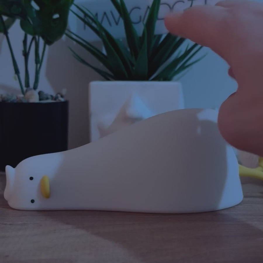 Lazy Flat Duck Atmosphere Night Lamp - Image 0