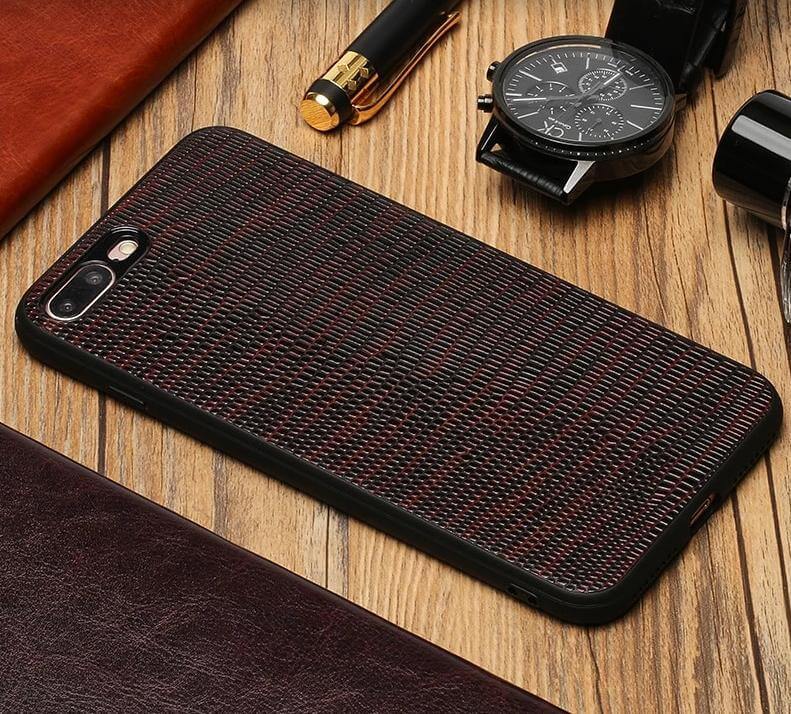 Lizard Texture Leather iPhone Case - Image 0