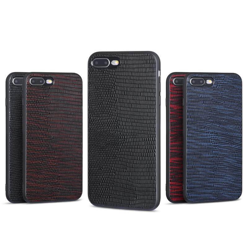 Lizard Texture Leather iPhone Case - MaviGadget