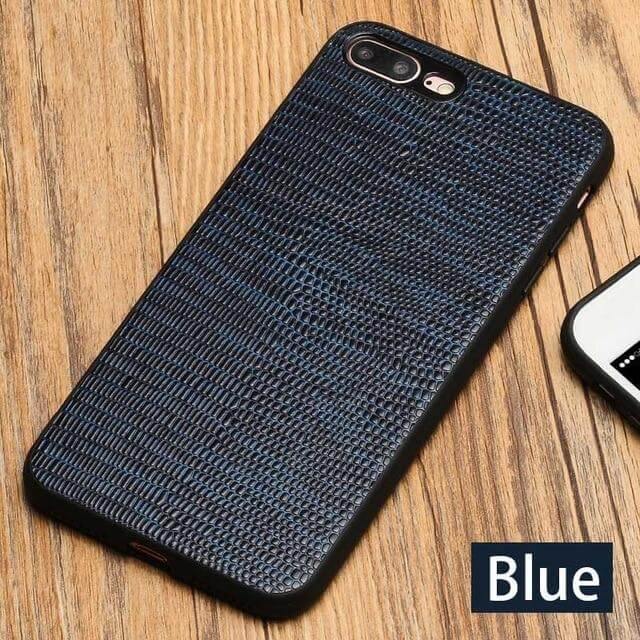 Lizard Texture Leather iPhone Case - MaviGadget