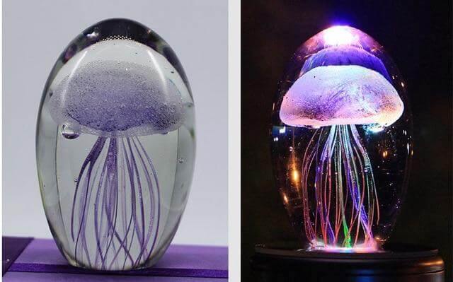 Crystal Jellyfish LED Lamp - MaviGadget