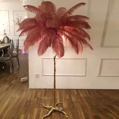 Icelandic Ostrich Feather Tree Lamp - Image 22