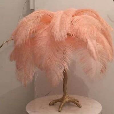 Icelandic Ostrich Feather Tree Lamp - Image 17