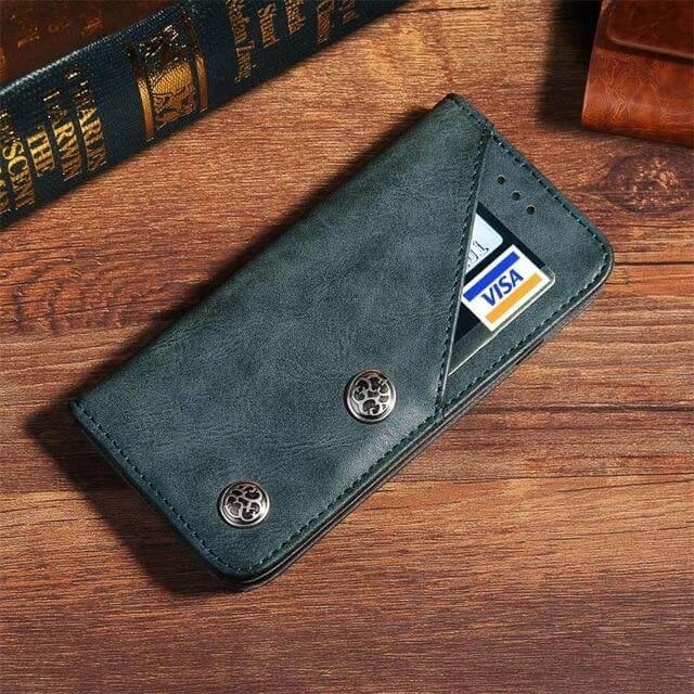 Retro Handmade Wallet Case for iPhone - Image 3