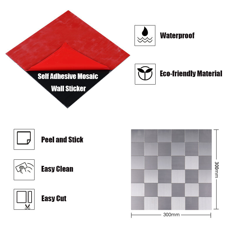 3D Metal Self Adhesive Brick Wall Stickers - Image 5
