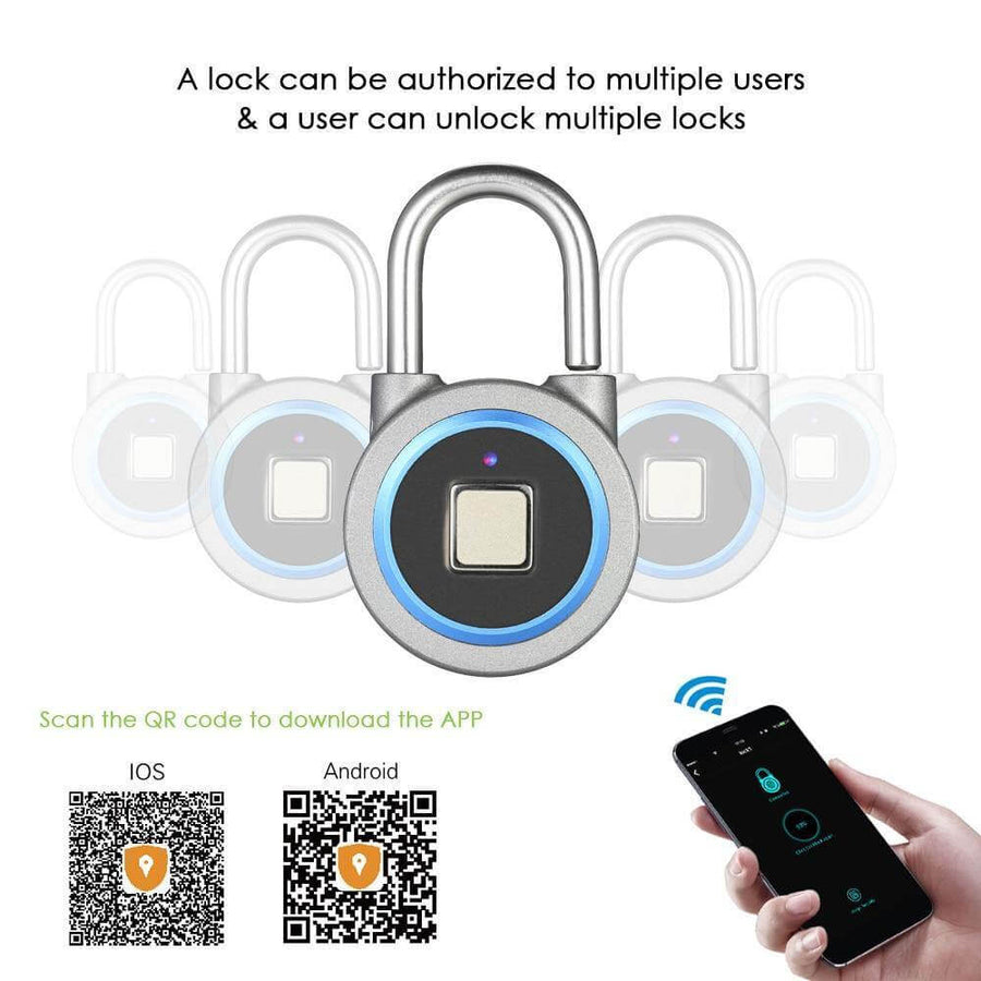 Smart Anti-theft Fingerprint Keyless Padlock - Image 6