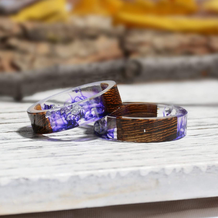 Handmade Colorful Wood Love Ring - Image 11
