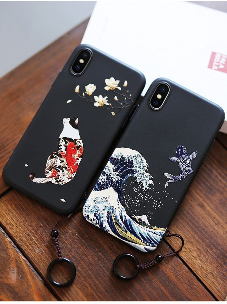 Japanese Art Matte iPhone Cases - MaviGadget