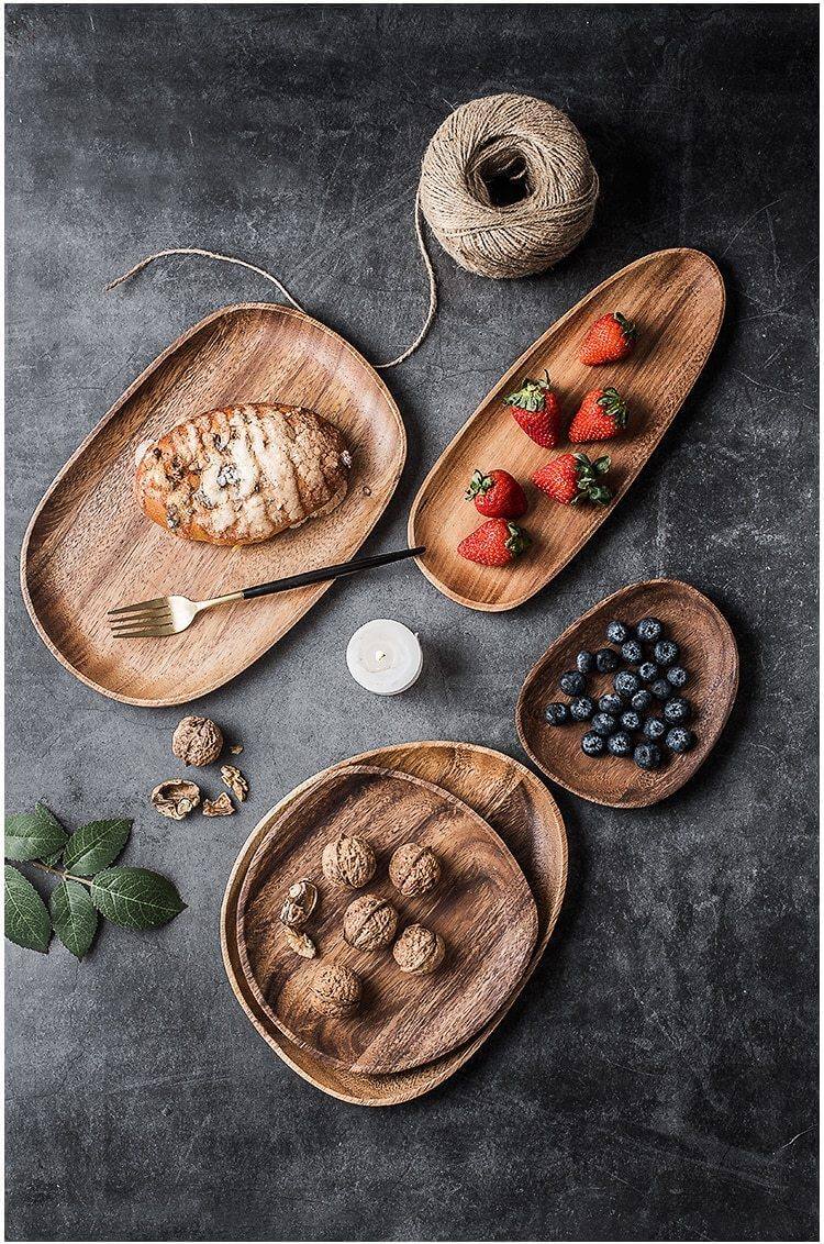 Irregular Natural Wood Plates - Image 5
