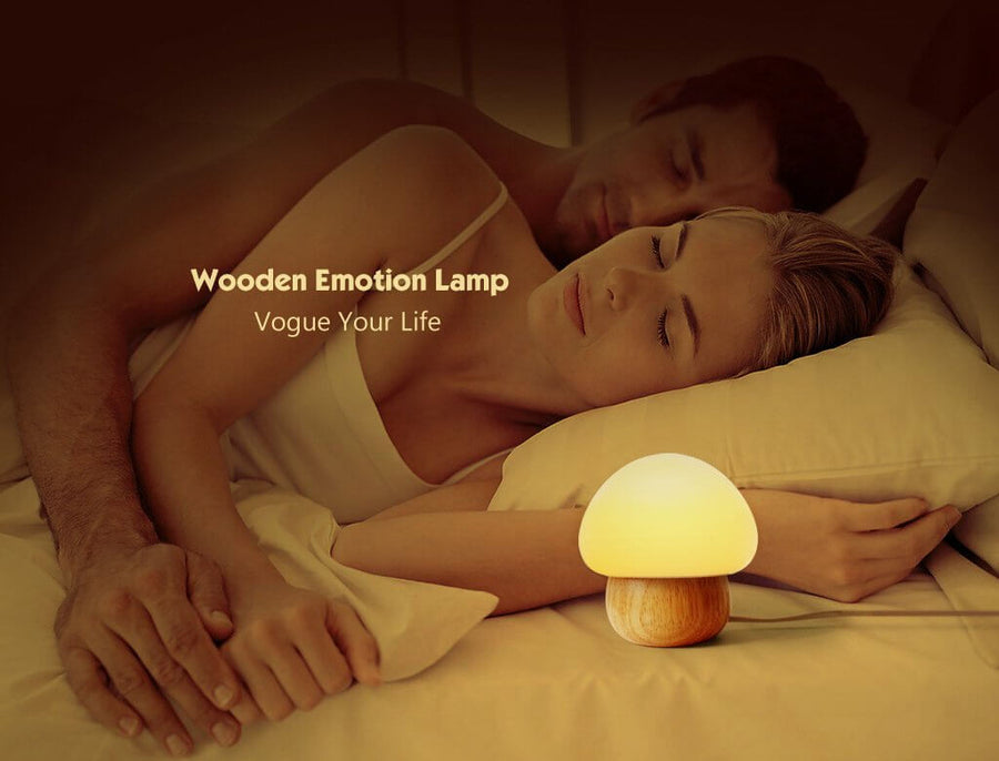 Wooden Mushroom Led Night Lamp - Image 3
