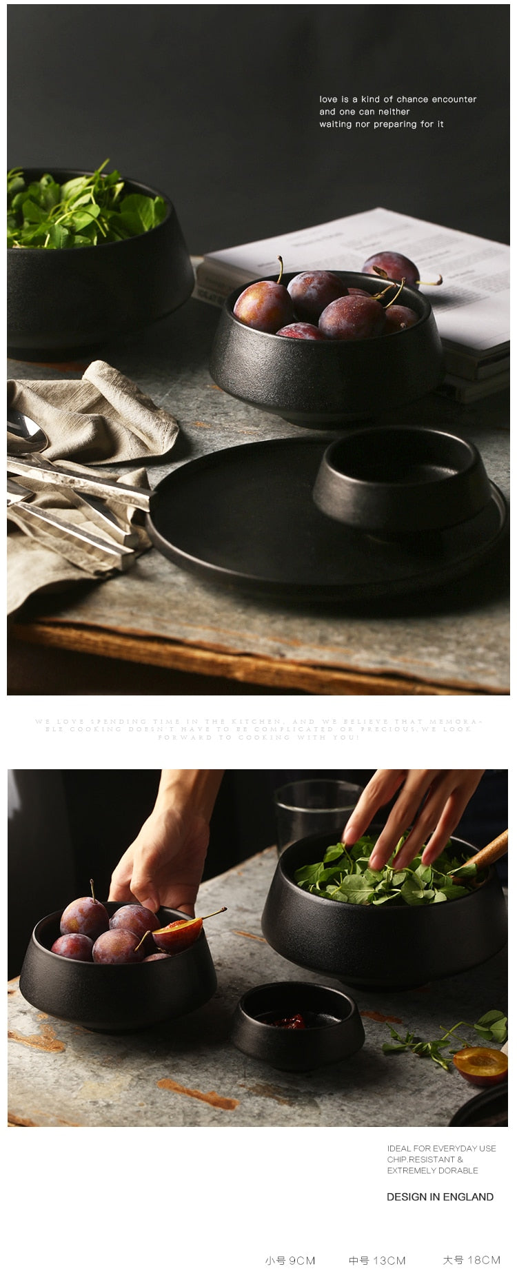 Elegant Matte Black Snack Bowl - Image 7