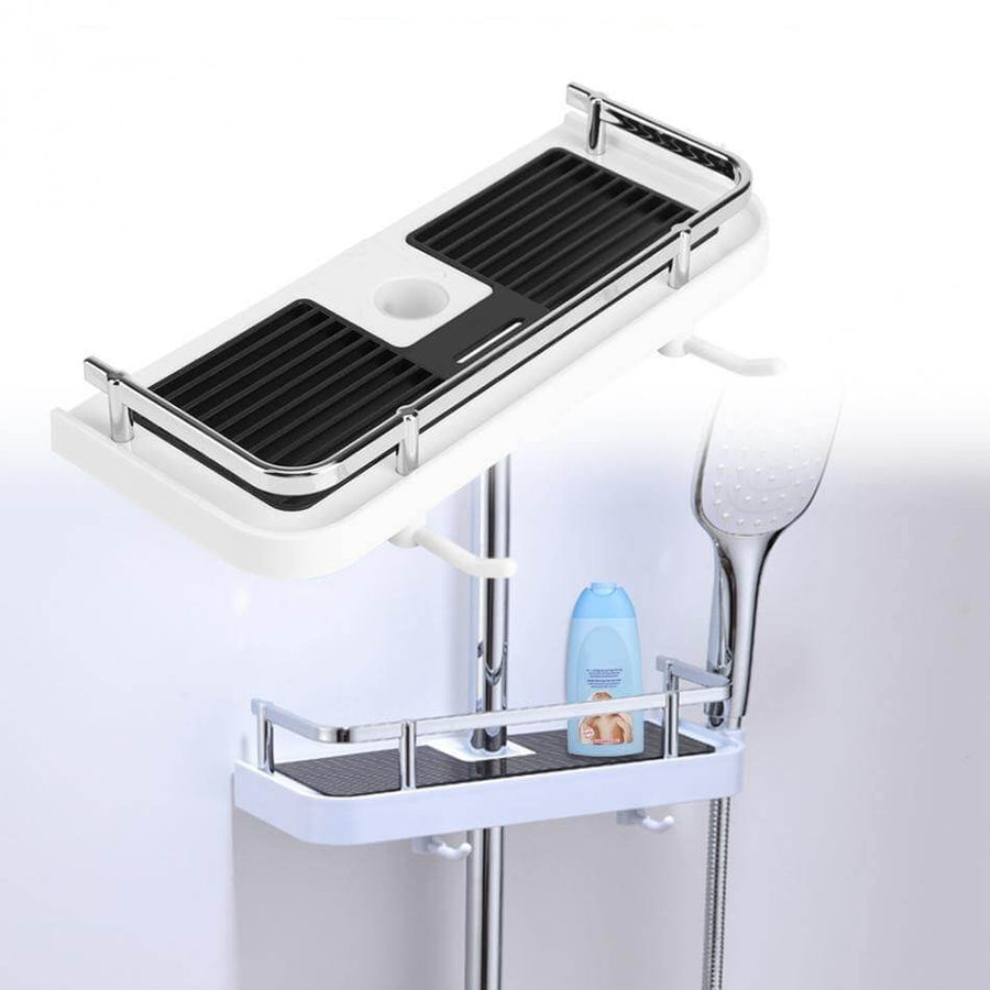 No-Drill Bathroom Shower Pole Rack - Image 0