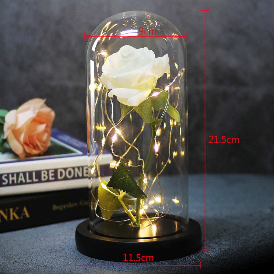 Eternal Artificial Rose Glass Dome - Image 15