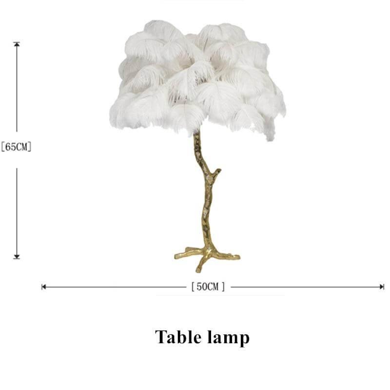 Icelandic Ostrich Feather Tree Lamp - Image 24