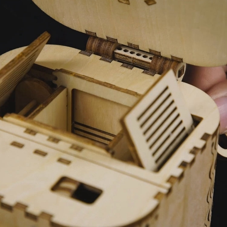 3D Wooden Puzzle Jewelry Storage Box - Image 2