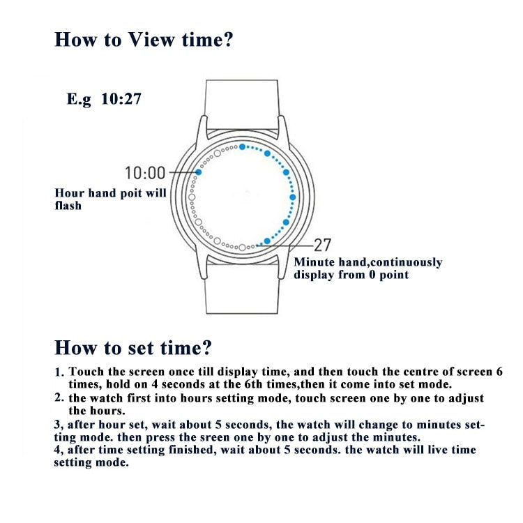 Digital Minimalist Waterproof LED Watch - Image 1