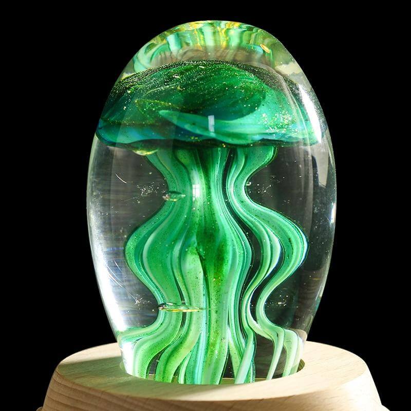 Jellyfish Hand Blown Glass Art Collectible - MaviGadget