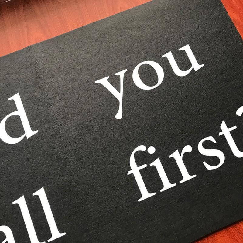 " Did you call first? " Home Non-Slip Funny Door Mat - Image 3