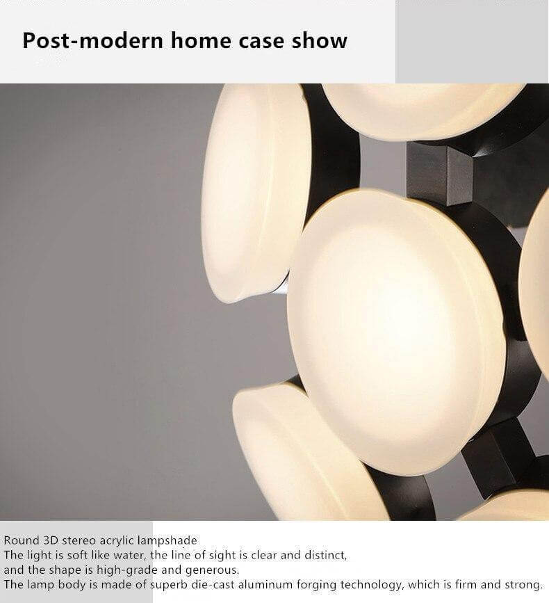 Postmodern LED Nordic Hanging Half Star Chandelier - Image 7
