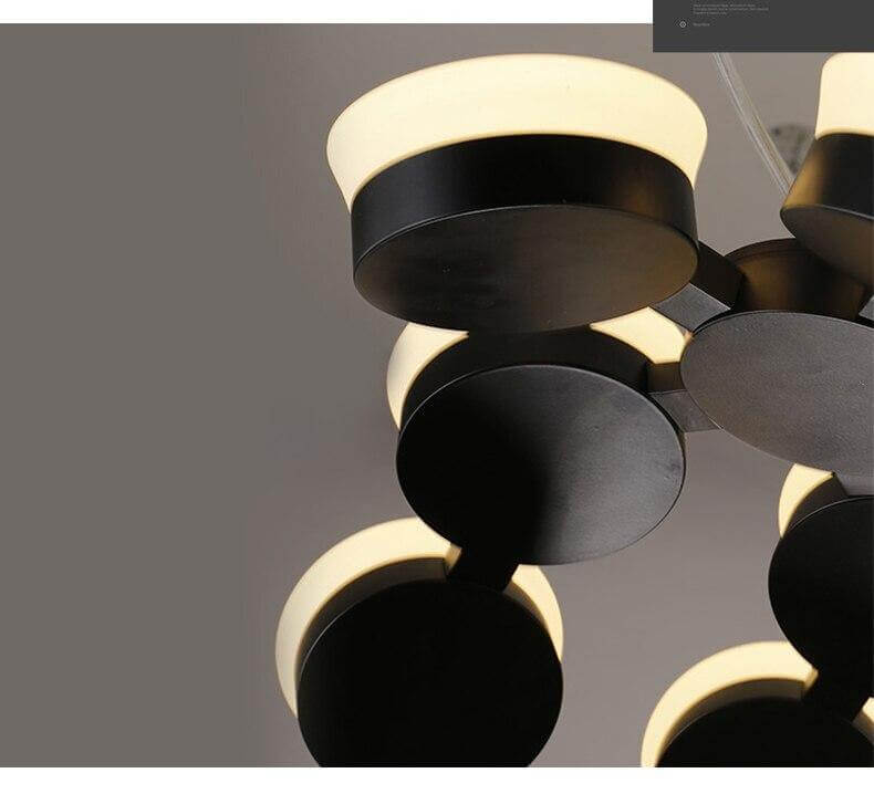 Postmodern LED Nordic Hanging Half Star Chandelier - Image 4
