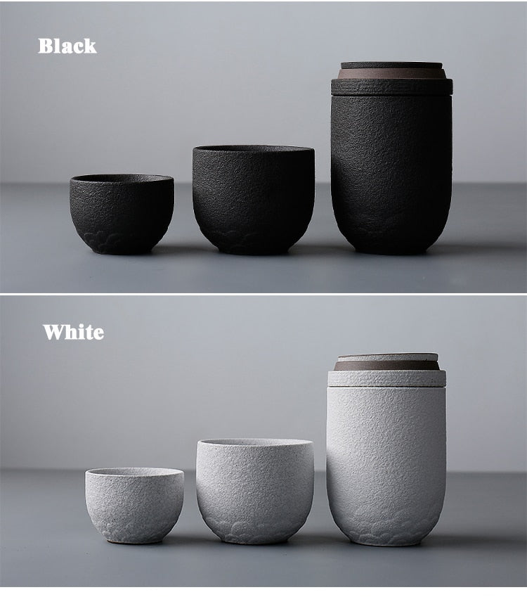 Japanese Elegant Ceramic Travel Teapot - Image 12