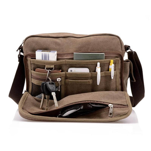 High Quality Men Canvas Messenger Bag - Image 0