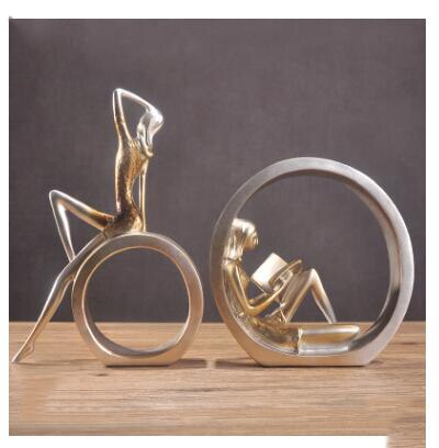 Creative European Miniature Modern Girl Figurines - Image 2