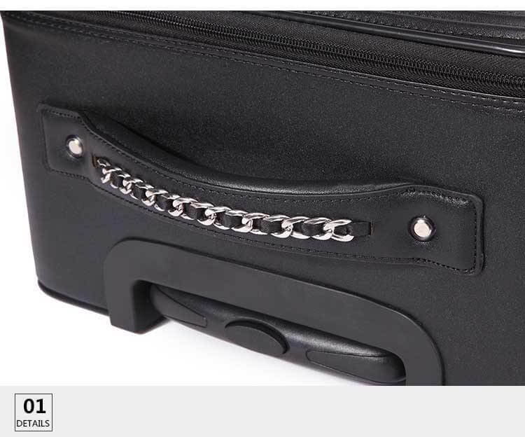 High Capacity Luxury Retro PU Leather Suitcases - Image 12