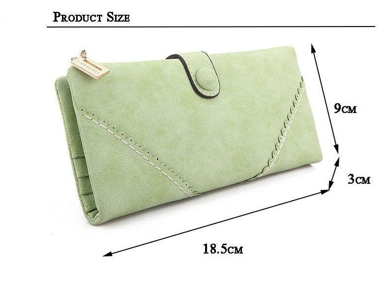 Retro Matte Leather Women Purses - Image 4