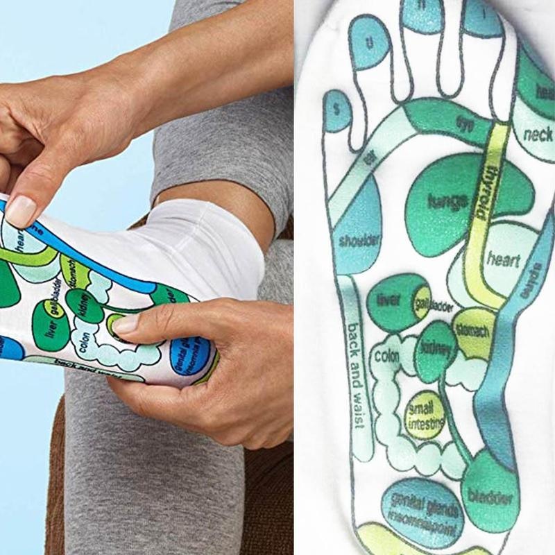 Reflexology Foot Massage Map Socks - Image 0