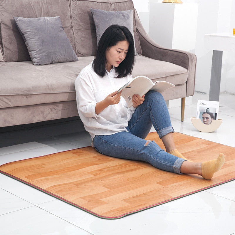 Electric Heated Thermal Foot Floor Mat Carpet - Image 1