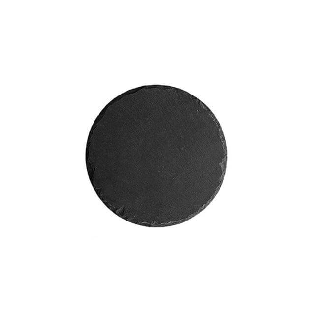 Wooden Slate Round Snack Food Plate - Image 4