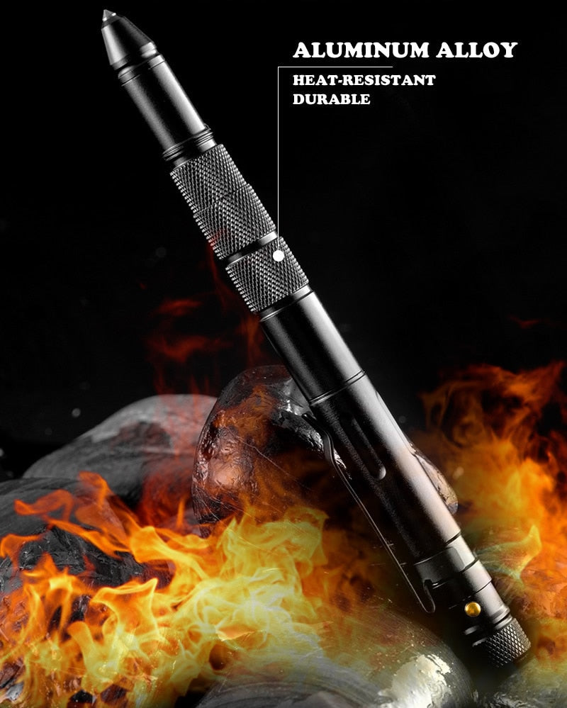 Multifunctional Military Style Emergency Tactical FlashPen - Image 3