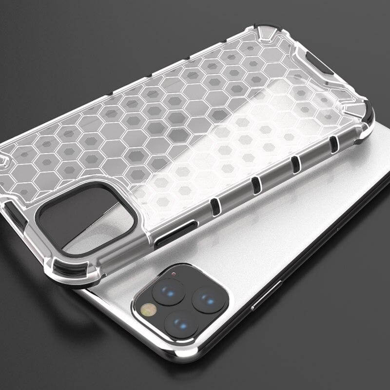 Honeycomb Clear Shockproof iPhone 11 Cases - Image 0