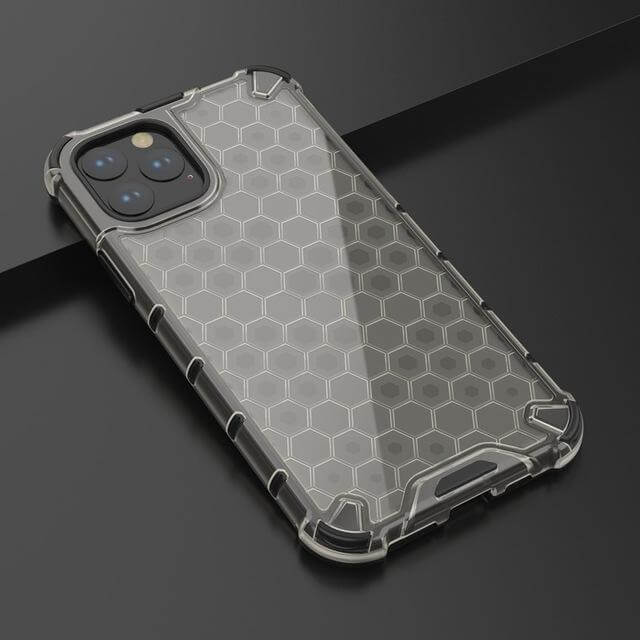 Honeycomb Clear Shockproof iPhone 11 Cases - MaviGadget