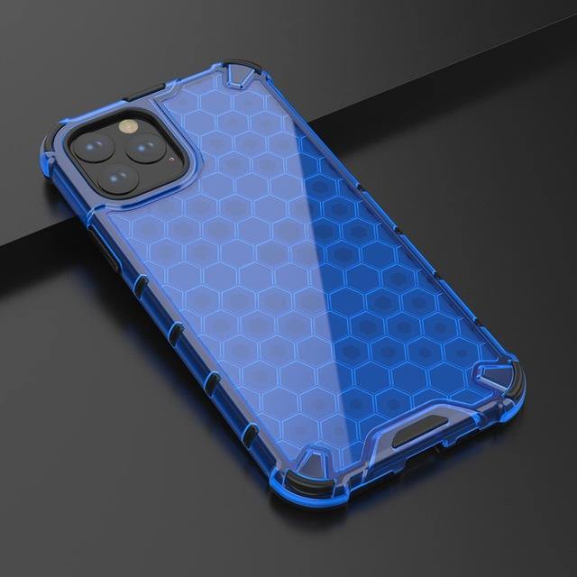 Honeycomb Clear Shockproof iPhone 11 Cases - MaviGadget