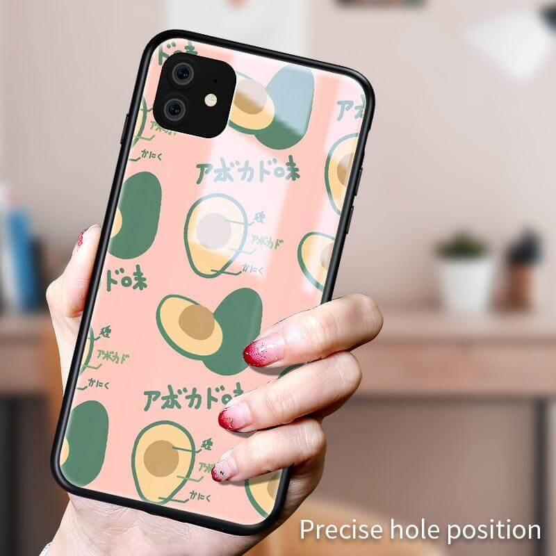 Tempered Glass Avocado iPhone 11 Cases - Image 6