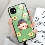 Tempered Glass Avocado iPhone 11 Cases