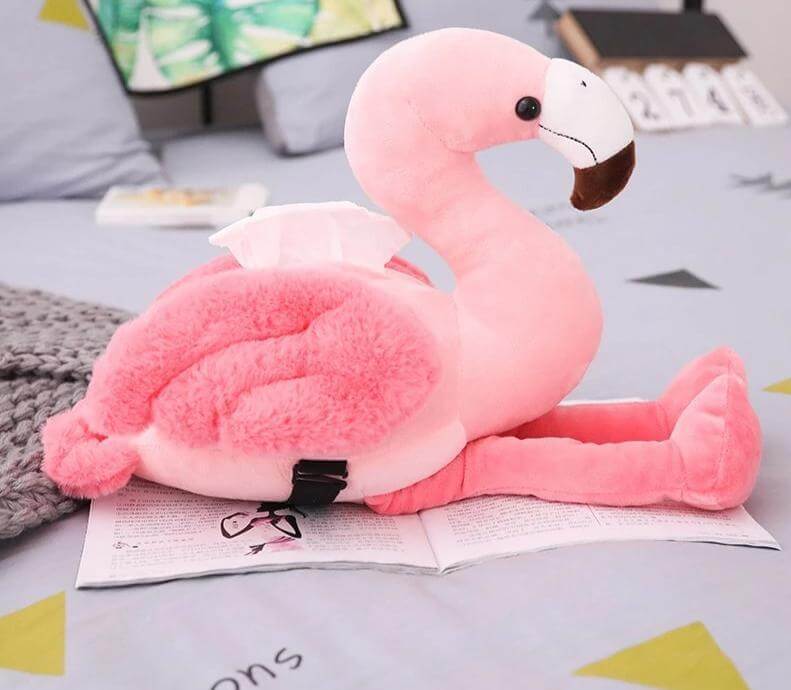 Flamingo Pink Bird Tissue Box