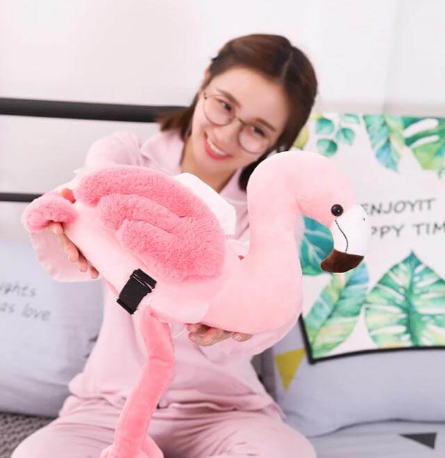 Flamingo Pink Bird Tissue Box - Image 2